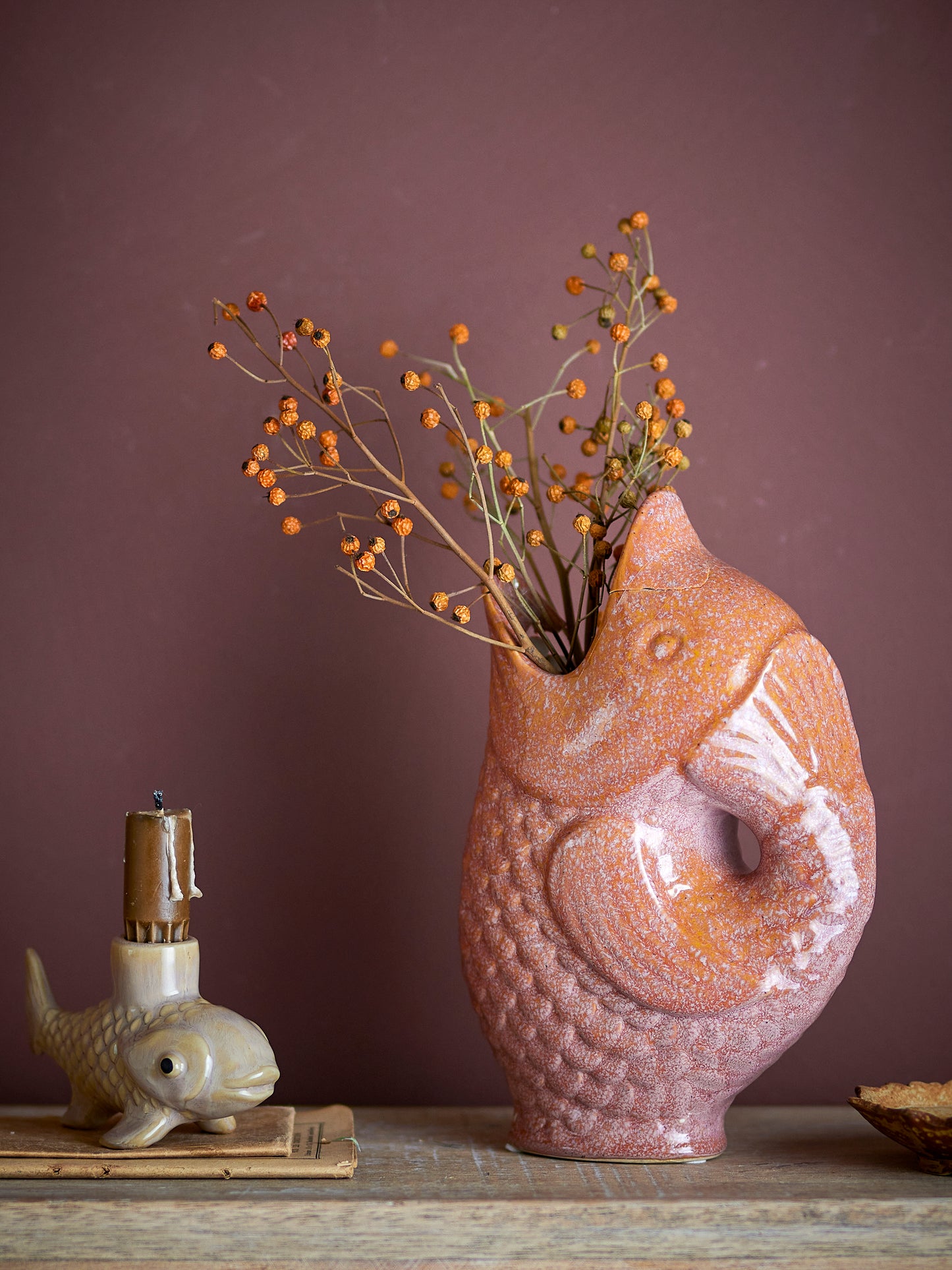 Harvey フラワーベース ブラウン