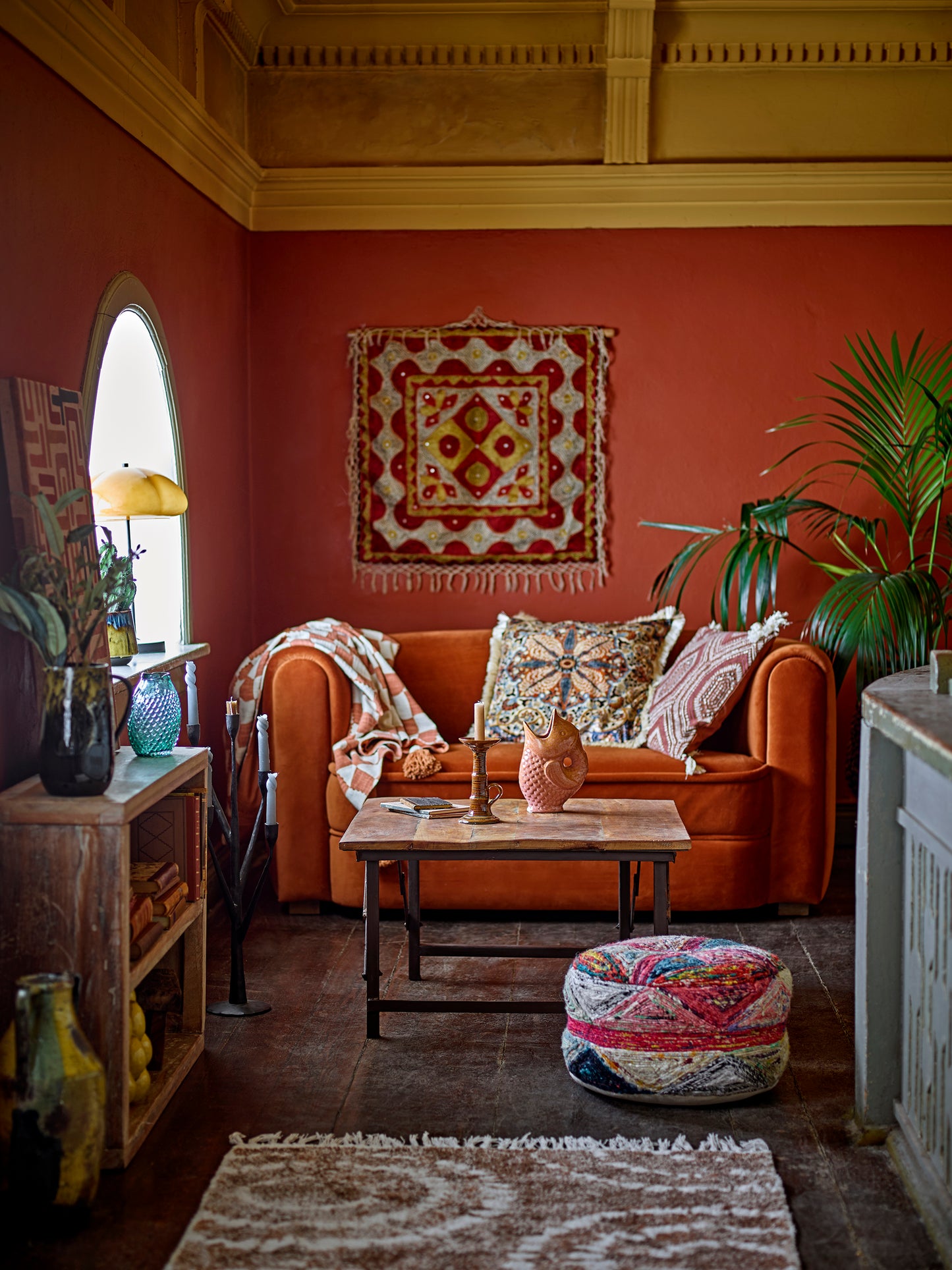 Harvey フラワーベース ブラウン