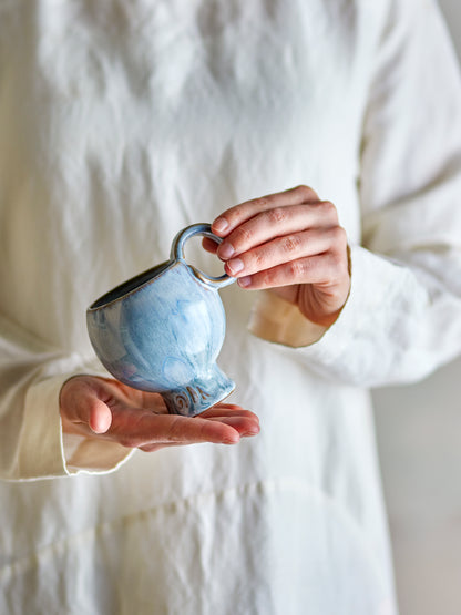 Bloomingville Avonlea マグカップ 250ml ブルー ストーンウェア