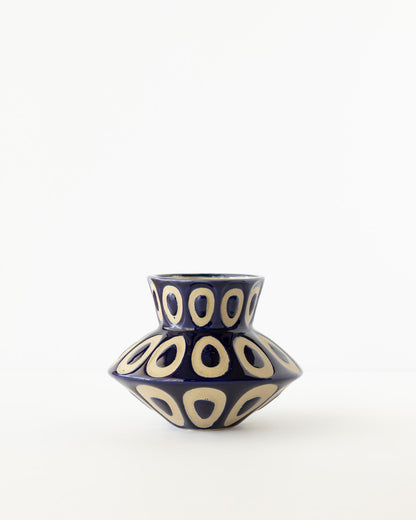 Bashir フラワーベース ブルー