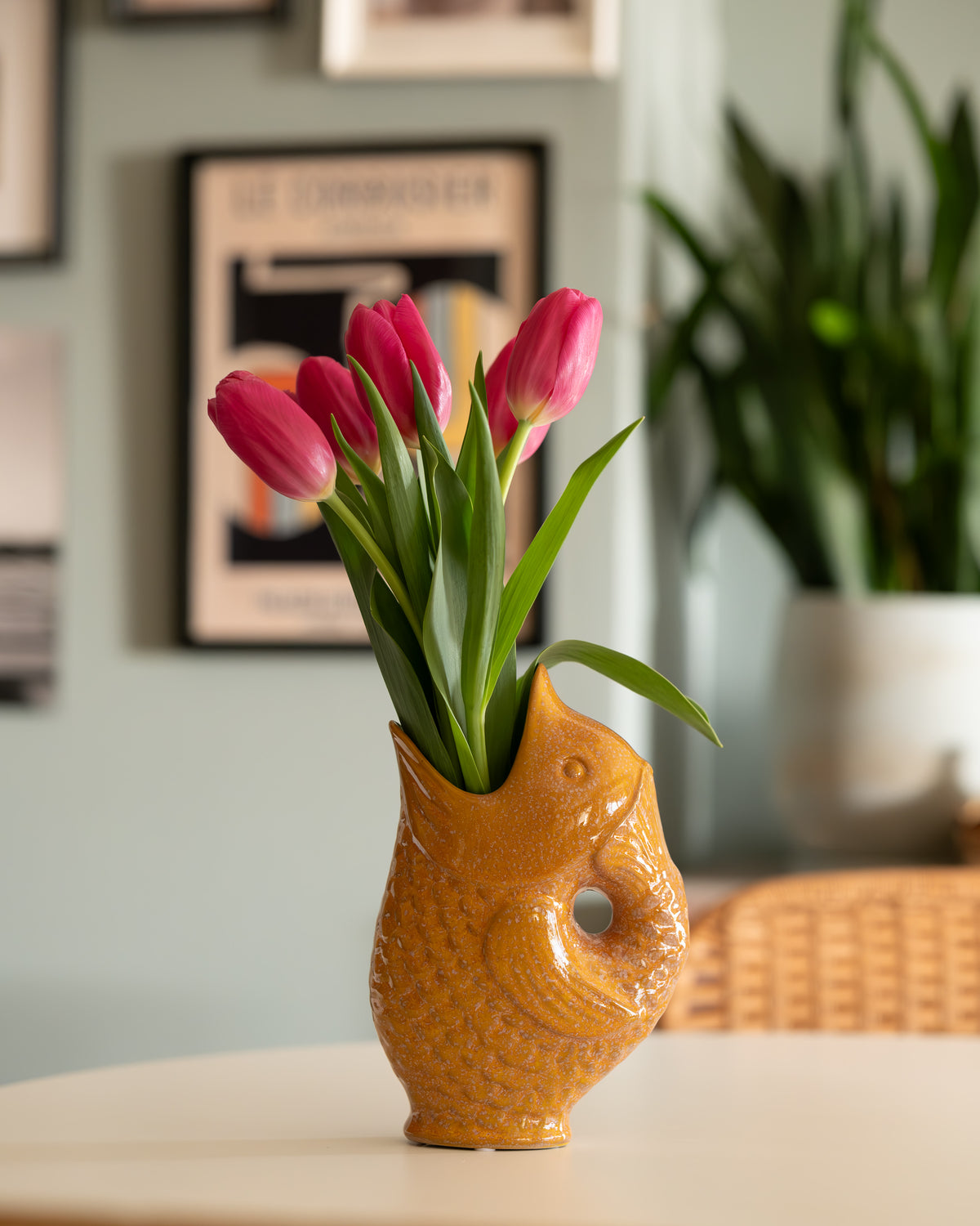 Harvey フラワーベース ブラウン