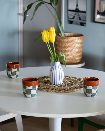 Check カップ 375ml ブルー