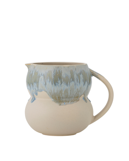 Bloomingville Luna ジャグ 1500ml ブルー ストーンウェア